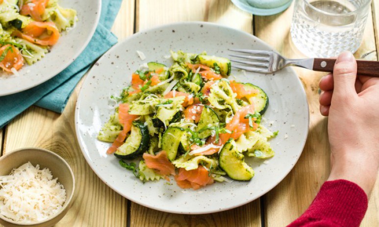 Recept Farfalle Pesto Zalm Grand'Italia